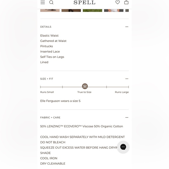 Spell Cream Lace Pants size XL new with tags - Picture 5 of 5